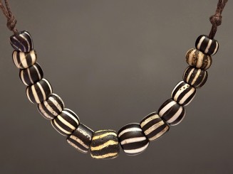 Venetian trade beads (striped)