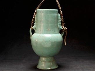 Fes. Glazed pottery vessel (M)