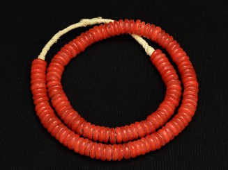 African glass discs necklace.