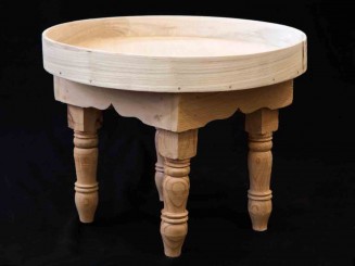 Moroccan cedar wood low table
