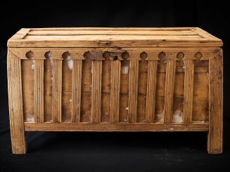 Sunduk. Carved wooden chest...