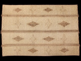 Saharian reed leather mat