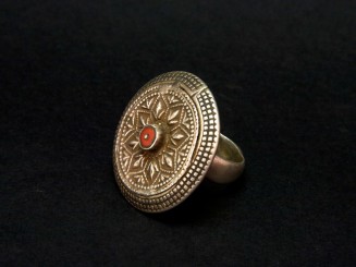 Antique Afghan silver coral...