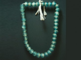 Recycled glass beads necklace