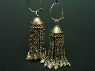Kuchi old silver earrings.