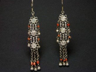 Afghan old silver and coral...