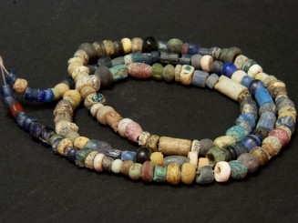 Strand of old African glass...