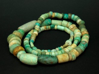 Strand old amazonite beads