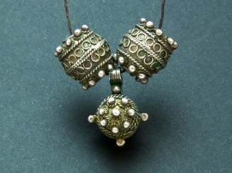 Berber old silver beads