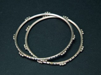 Moroccan old silver bangles