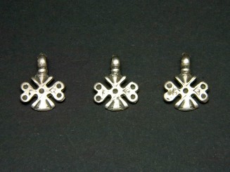 Old silver beads (cross)